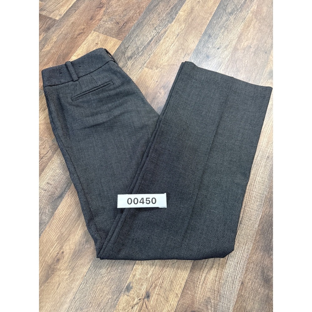 Ann Taylor Modern Grey Micro Check Wide Leg Dress Pants Womens 4 Office Career - Picture 12 of 12
